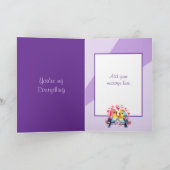 Gelukkige verjaardag prachtige vriendinnen paarse  kaart (Binnen)