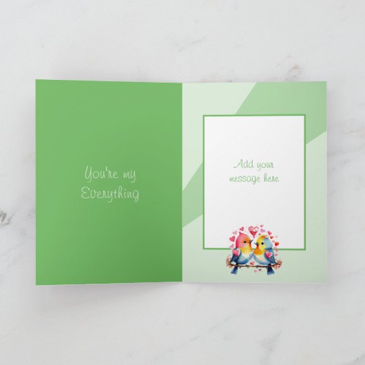 Gelukkige verjaardag prachtige vriendje vogels gro kaart (Binnen)