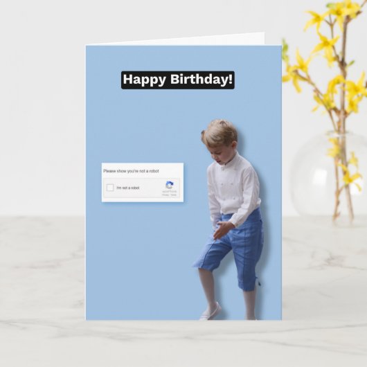 Gelukkige Verjaardag - Prince George Kaart (Gele Bloem)