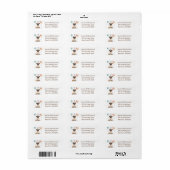 Gelukkige verjaardag Pug Hond Etiket (Full Sheet)