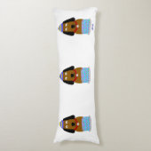 Gelukkige Verjaardag Pup Body Kussen (Voorkant Verticaal)