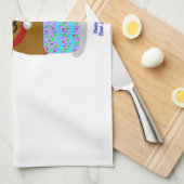 Gelukkige Verjaardag Pup Keukenhanddoek (Quarter Fold)