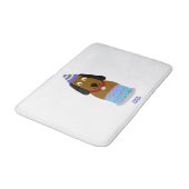 Gelukkige Verjaardag Pup Medium Bath Mat (Gekanteld)