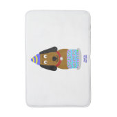 Gelukkige Verjaardag Pup Medium Bath Mat (Voorkant Verticaal)