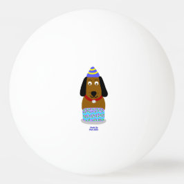 Gelukkige Verjaardag Pup Ping Pong Ball