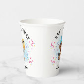 Gelukkige Verjaardag Puppy Verjaardag Papieren Cup Papieren Bekers (Rechts)