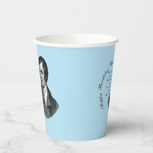 Gelukkige Verjaardag Rabbie - Robert Burns Large Papieren Bekers (Links)