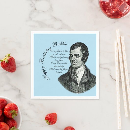 Gelukkige Verjaardag Rabbie - Robert Burns Small Servet (Insitu)