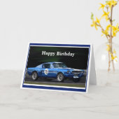 Gelukkige Verjaardag Racer #15 kaart (Gele Bloem)