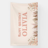 Gelukkige Verjaardag Rainbow Girl Spandoek (Verticaal)