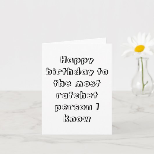 Gelukkige Verjaardag ratelkaart Kaart (Kleine Plant)