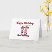 Gelukkige verjaardag Red Hatter Kaart (Gele Bloem)