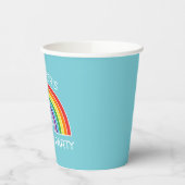 Gelukkige Verjaardag Regenboog Meisjes Partij Gepe Papieren Bekers (Links)