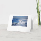 Gelukkige Verjaardag Regenboog Over de Oceaan Golv Kaart (Achterkant)