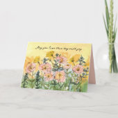 Gelukkige Verjaardag Religieuze zegeningen Joy Pri Kaart (Voorkant)