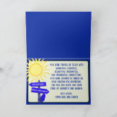 Gelukkige Verjaardag Retro Camper RV Reizen Kaart (Binnen)