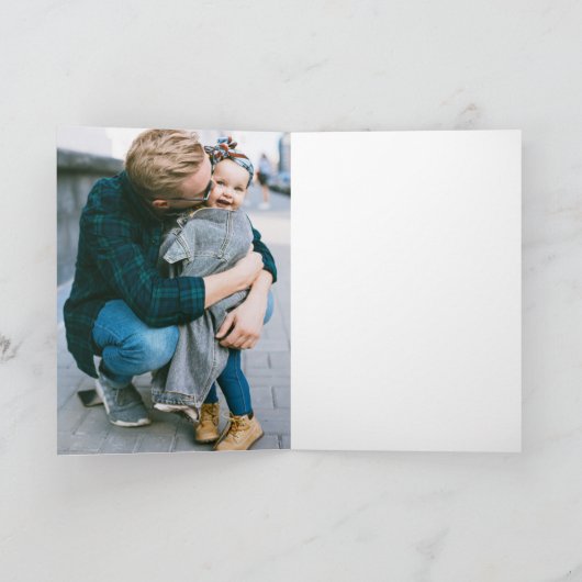 Gelukkige Verjaardag Retro Script 3 Foto Kaart (Binnen)