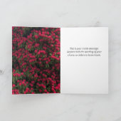 Gelukkige Verjaardag - Rhododendron en Schilderach Kaart (Binnen)