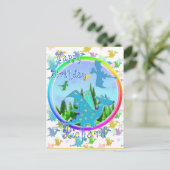 Gelukkige Verjaardag Richard Cartoon Dragons Brief Briefkaart (Staand voorkant)