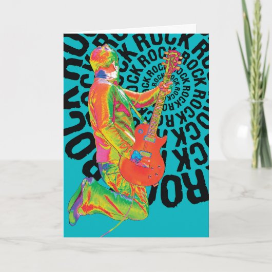 Gelukkige Verjaardag Rockin! Kaart (Voorkant)