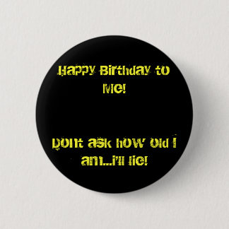 gelukkige verjaardag ronde button 5,7 cm