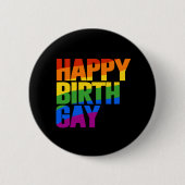 Gelukkige Verjaardag Ronde Button 5,7 Cm (Voorkant)