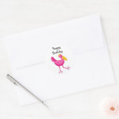 Gelukkige verjaardag ronde sticker (Envelop)