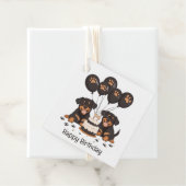 Gelukkige Verjaardag Rottweiler Honden Bedankjes Labels (In situ)