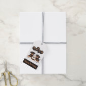 Gelukkige Verjaardag Rottweiler Honden Cadeaulabel (Met Touw)