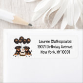 Gelukkige Verjaardag Rottweiler Honden Etiket (Insitu)