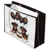 Gelukkige Verjaardag Rottweiler Honden Groot Cadeauzakje (Voorkant Gekanteld)
