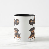 Gelukkige Verjaardag Rottweiler Honden Mok (Midden)