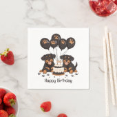 Gelukkige Verjaardag Rottweiler Honden Servet (Insitu)