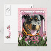 Gelukkige Verjaardag - Rottweiler - SambaParTi Briefkaart (Voorkant / Achterkant)