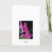 Gelukkige verjaardag - Roze bloemen Kaart (Achterkant)