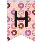 GELUKKIGE VERJAARDAG roze ijsdonuts liefste één pa Vlaggetjes (Tweede vlag)