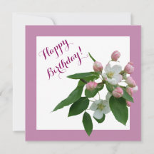 Gelukkige verjaardag  roze kersenbloesem bloemen