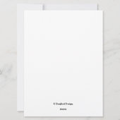 Gelukkige verjaardag  roze minimalistische bloem feestdagenkaart (Achterkant)