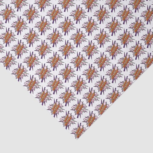 GELUKKIGE VERJAARDAG roze plezier cool Tissuepapier (Detail)