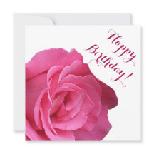 Gelukkige Verjaardag  roze rose bloemeneigenzinnig