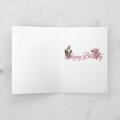 Gelukkige Verjaardag - Roze Tulpen - Australische  Kaart (Binnen)