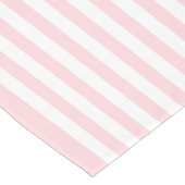 Gelukkige Verjaardag Roze & Witte Streep Tafellope Korte Tafelloper (Hoek)