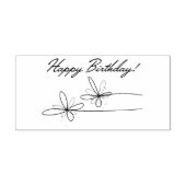 Gelukkige Verjaardag Rubberstempel (Afrduk)