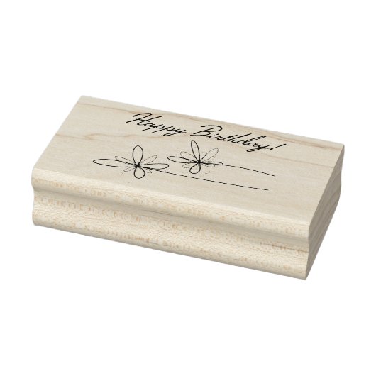 Gelukkige Verjaardag Rubberstempel (Stempel)