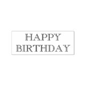 Gelukkige verjaardag rubberstempel, gelukkige verj rubberstempel (Afrduk)