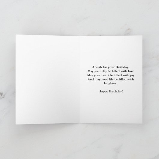 Gelukkige verjaardag, rustige rivierscène kaart (Binnen)