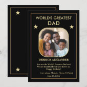 Gelukkige verjaardag 's werelds grootste vader fot (Voorkant / Achterkant)