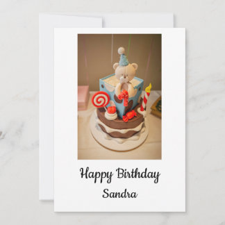 Gelukkige verjaardag Sandra Feestdagenkaart