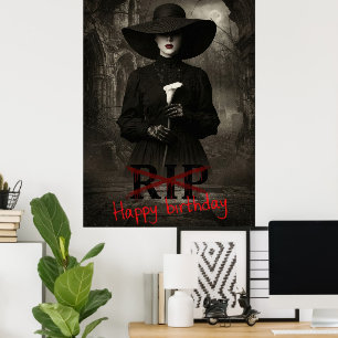 Gelukkige Verjaardag Sarcasme Poster