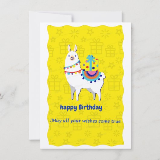 gelukkige verjaardag save the date (Voorkant)